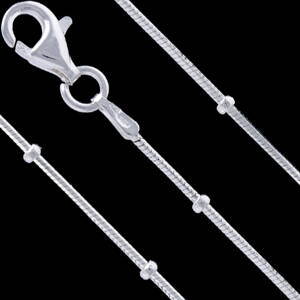 Silver bracelet, chain/bead 010