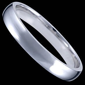 Silver ring, wedding ring 