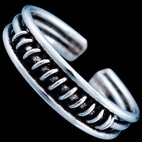 Silver ring, toe ring