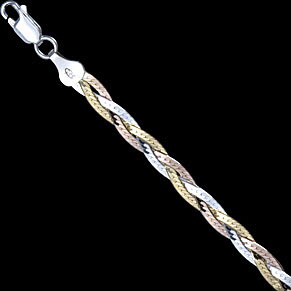 Silver chain, 1601-40 CHR 3 rows 3color