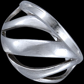 Prsten stříbrný, moderní