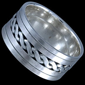 Silver ring, band