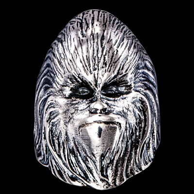 Prsten stříbrný, gorila